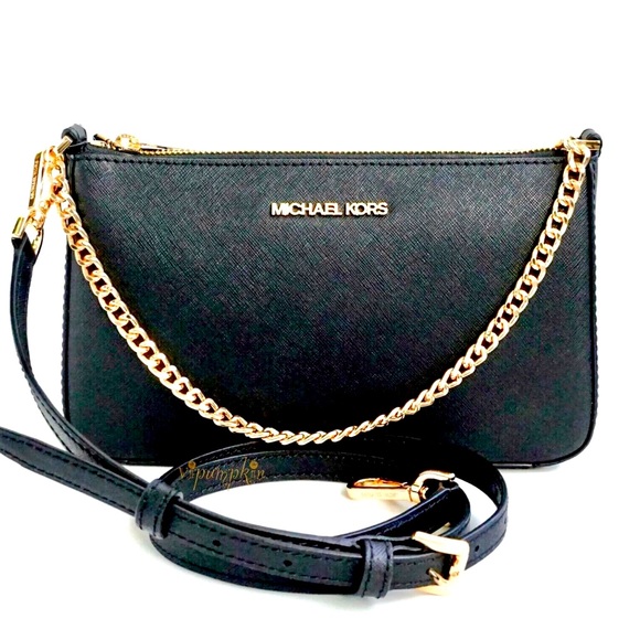 SOLD NWT Michael Kors Giftable Boxed Set Jet Set Travel Pochette Chain Crossbody - Picture 4 of 16